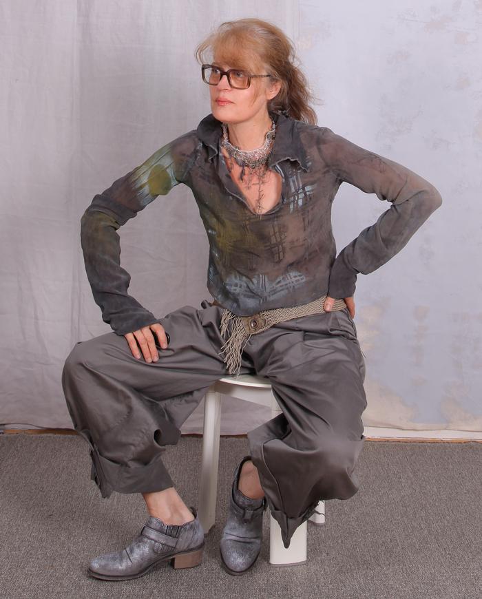 'from bloom to boom' exaggerated flared boomer pants