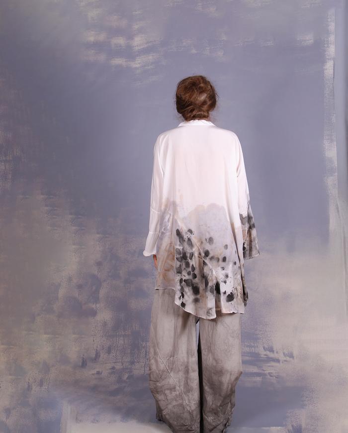 'one for all and more' one size layering top with drawstring collar