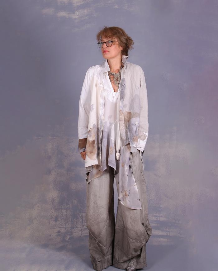'one for all and more' one size layering top with drawstring collar
