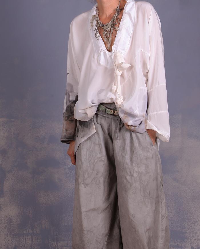 'one for all and more' one size layering top with drawstring collar