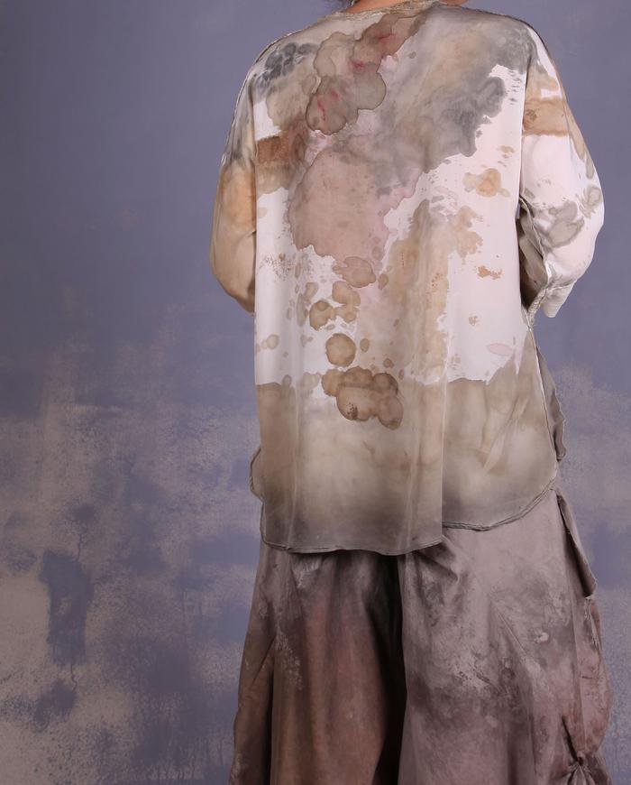 'no such thing as extra neutral' silk blouse