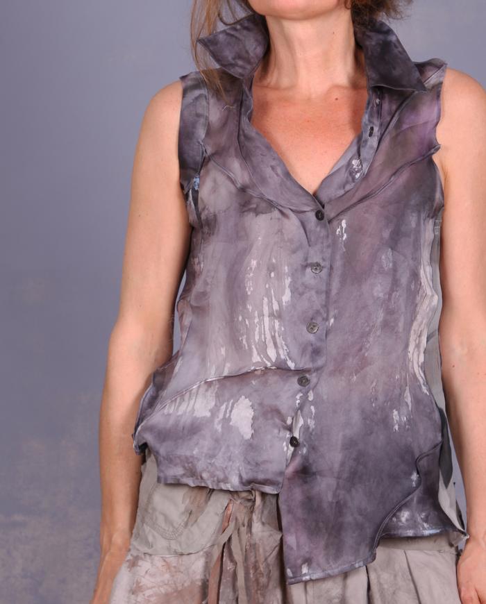 'angular storm be-coming' sculptural avant-garde blouse/vest