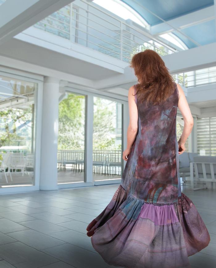 'for the love of twirling' tiered maxi dress