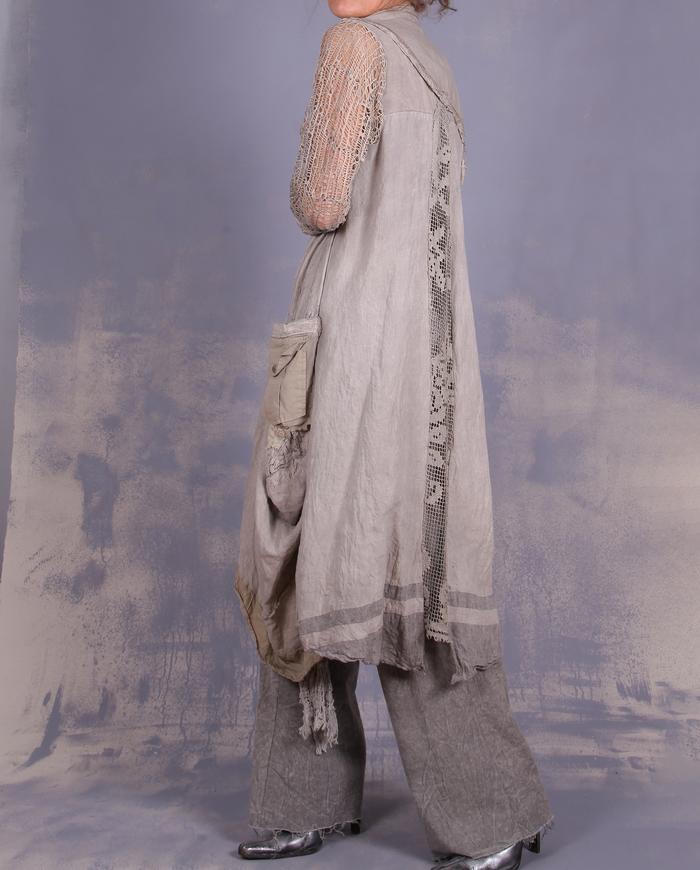 'through thick and thin' detailed artisanal coat