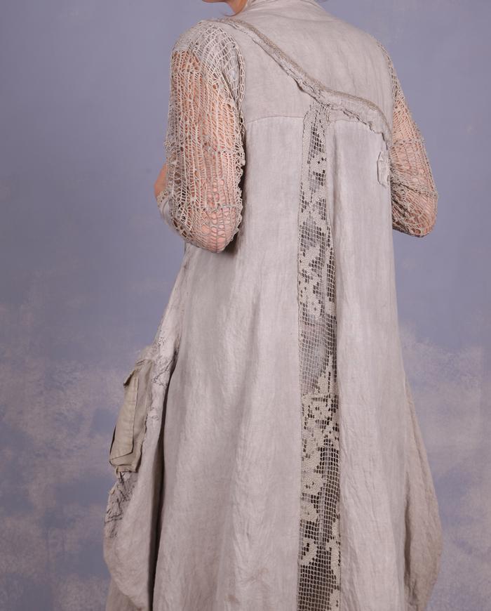 'through thick and thin' detailed artisanal coat