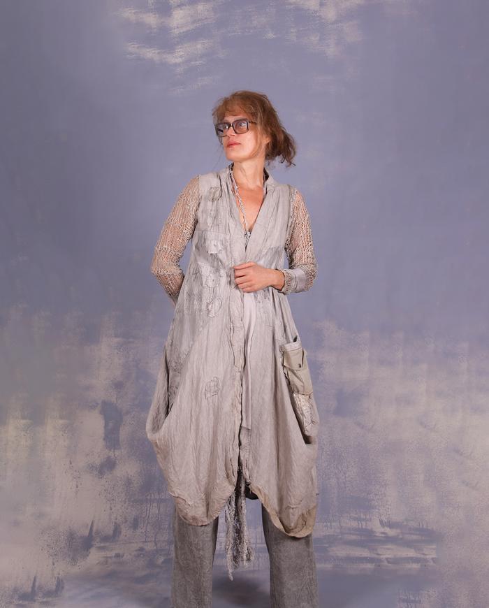 'through thick and thin' detailed artisanal coat