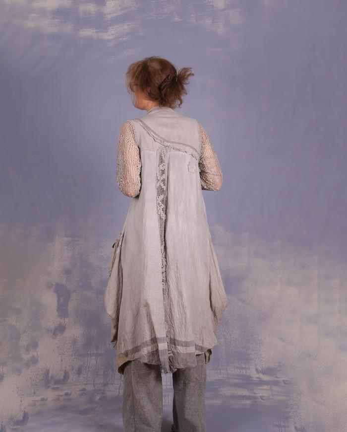 'through thick and thin' detailed artisanal coat