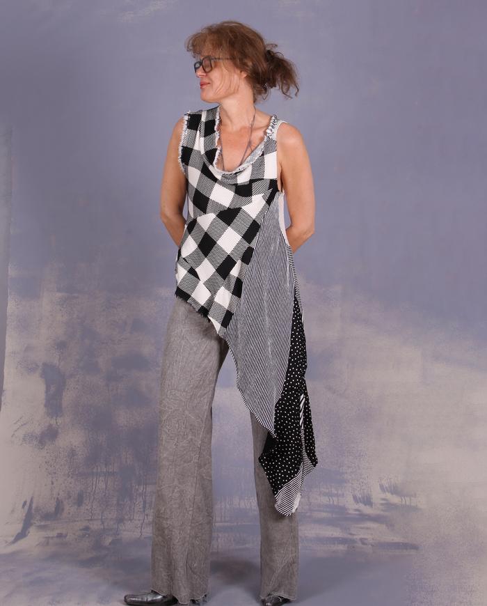 'naturally neutral' straight leg slacks