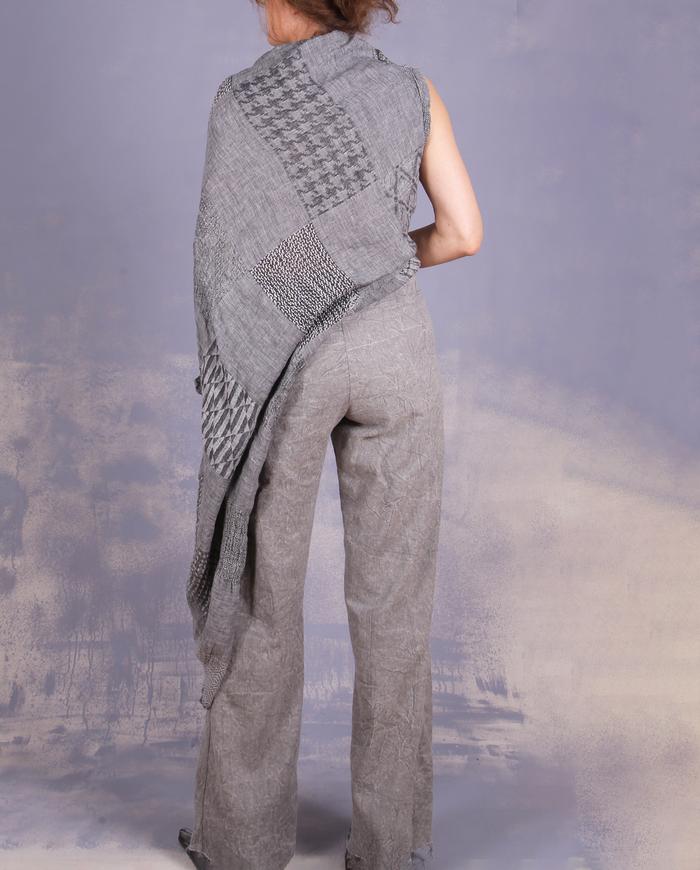 'naturally neutral' straight leg slacks