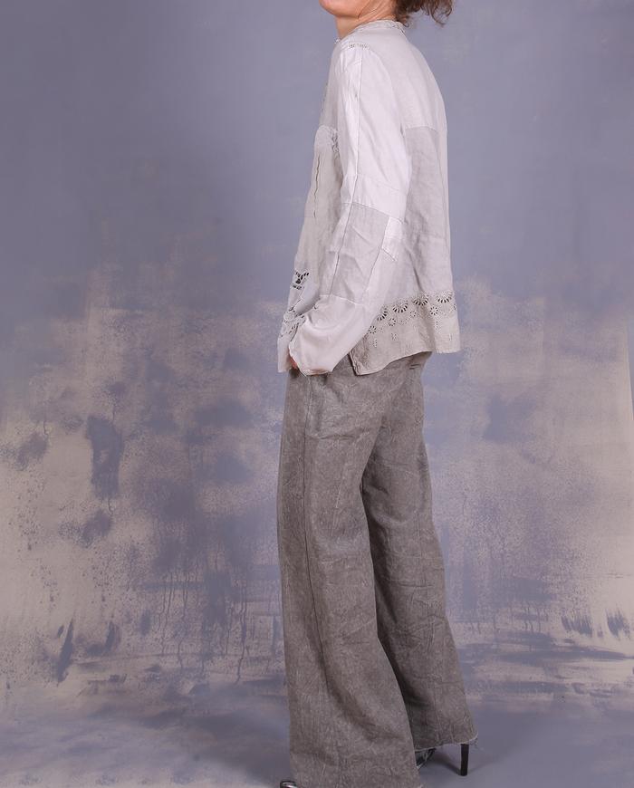 'naturally neutral' straight leg slacks