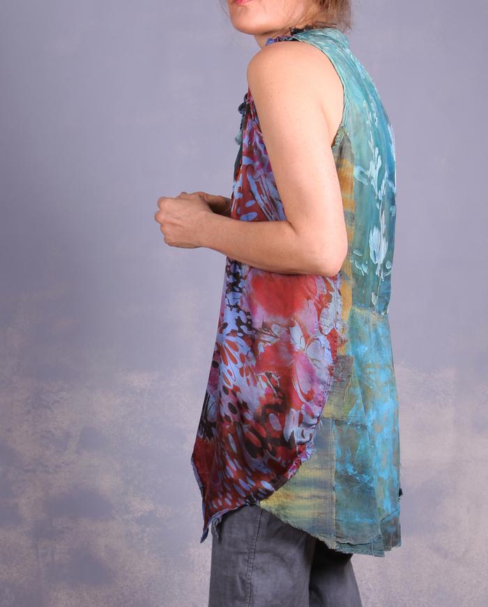 'fly away with me' asymmetrical summer top