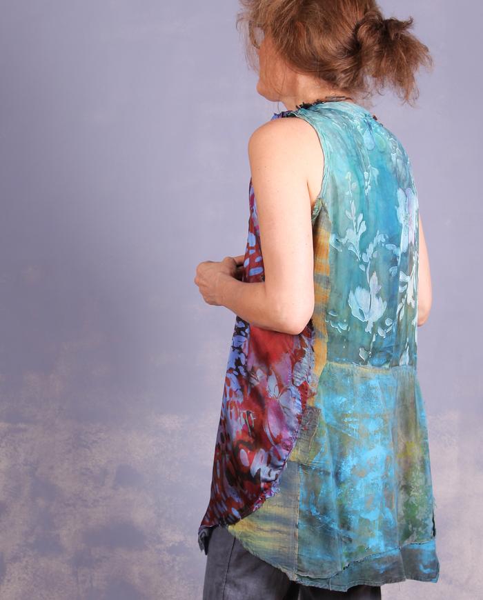 'fly away with me' asymmetrical summer top