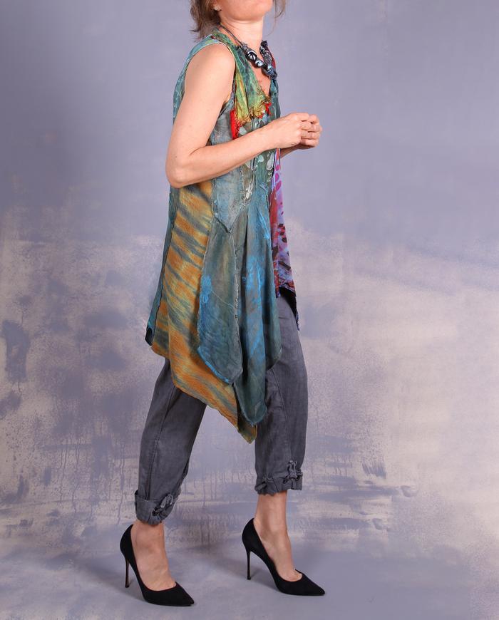 'fly away with me' asymmetrical summer top