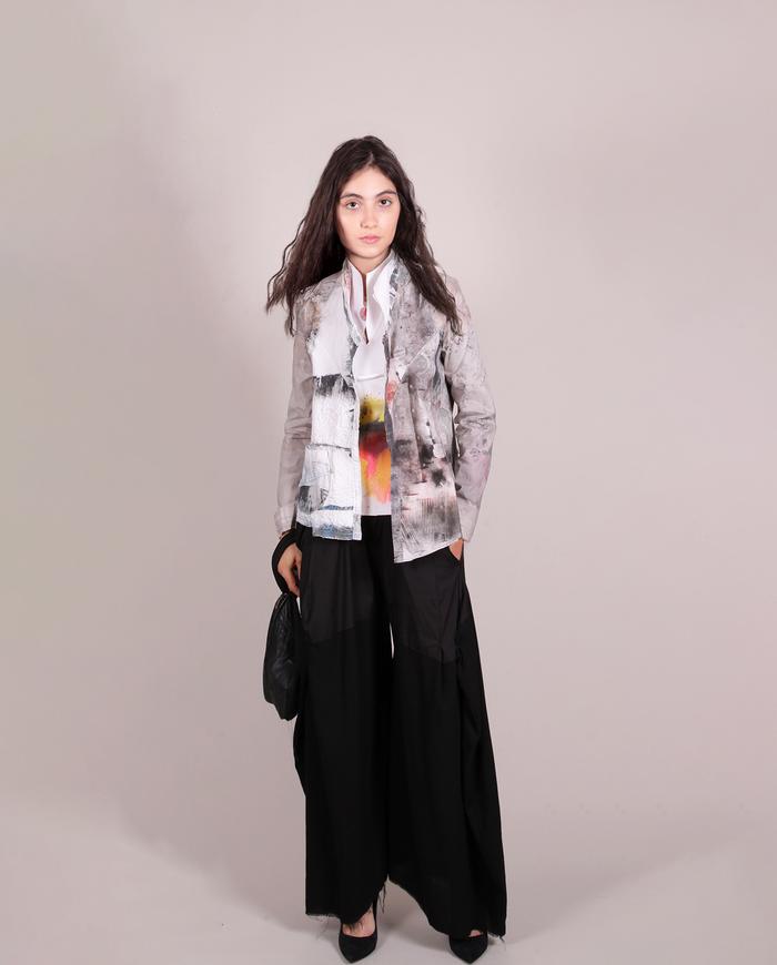 'almost like dreaming' hand-painted asymmetrical summer jacket
