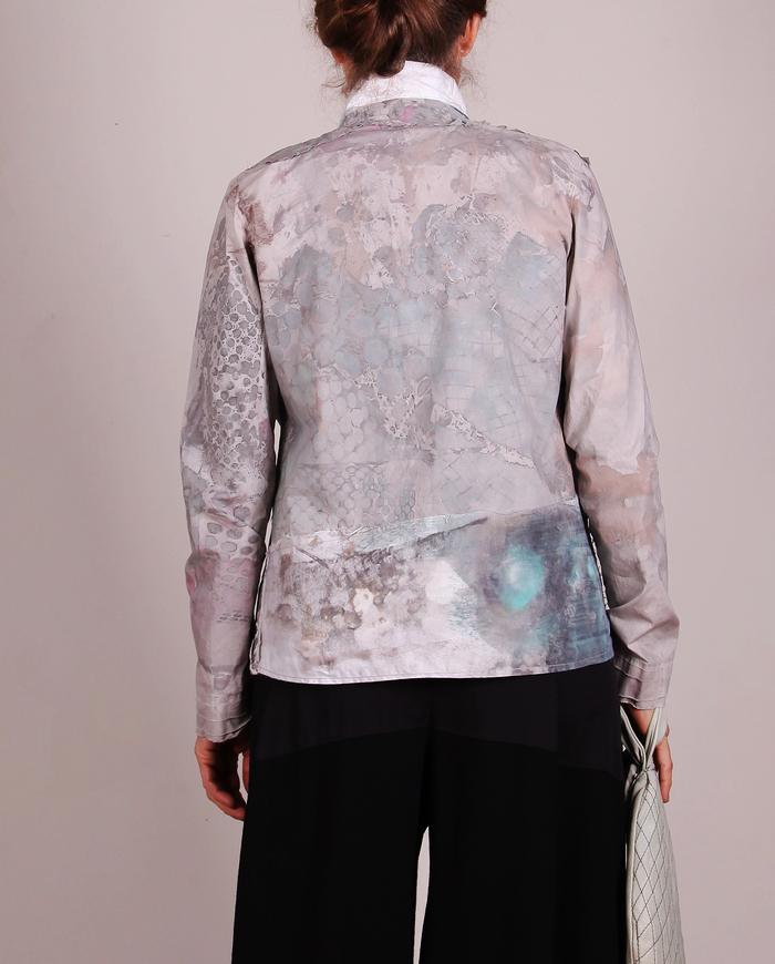 'almost like dreaming' hand-painted asymmetrical summer jacket