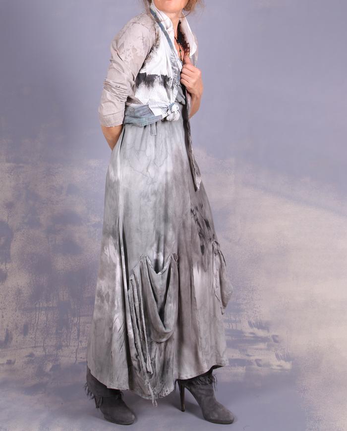'almost like dreaming' hand-painted asymmetrical summer jacket