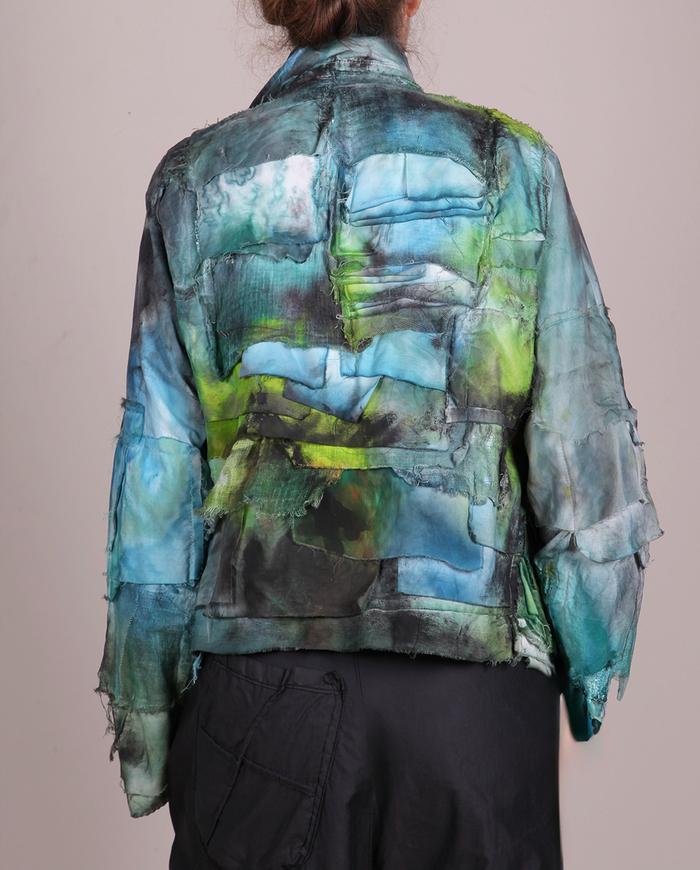 'colorful waves rolling in' highly detailed art jacket