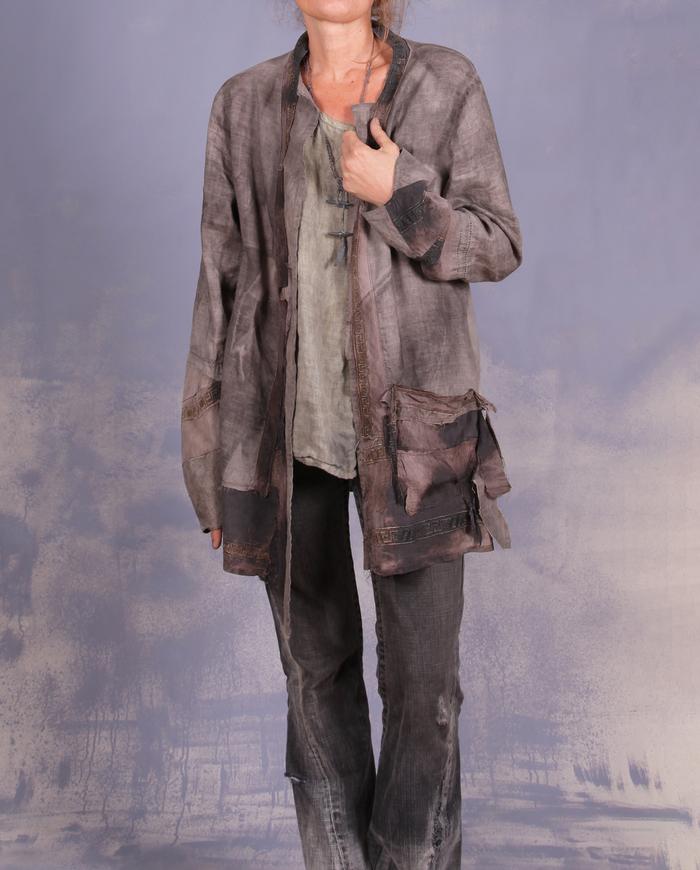 'what a natural feeling' detailed asymmetrical jacket