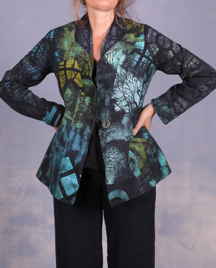 'fitted in mystery' lightweight classic jacket