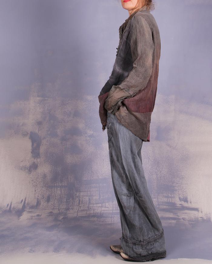 'on a forest path' detailed nature shades top/tunic
