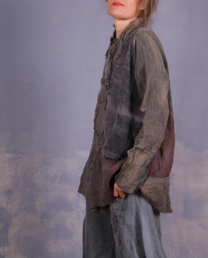 'on a forest path' detailed nature shades top/tunic