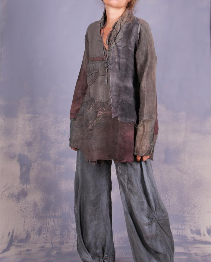 'on a forest path' detailed nature shades top/tunic