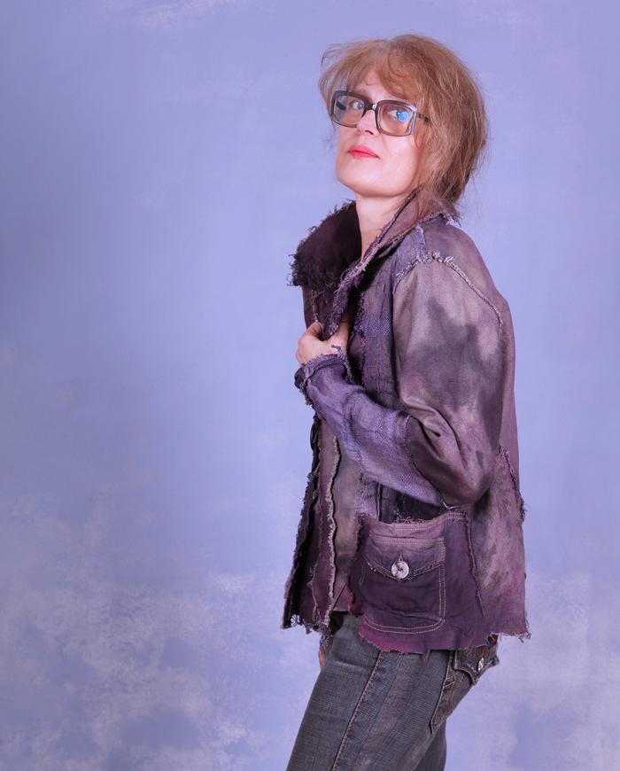 'night shadows are falling' detailed modern art jacket
