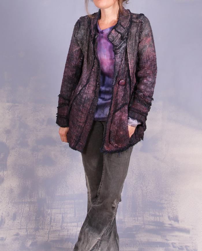 'a woven sculpture' fitted couture fall jacket