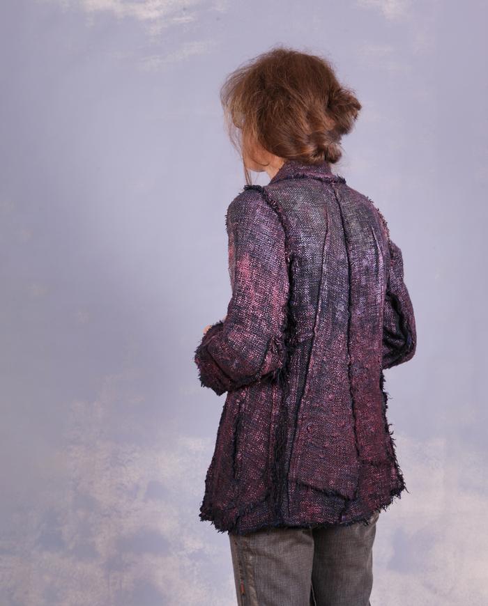 'a woven sculpture' fitted couture fall jacket