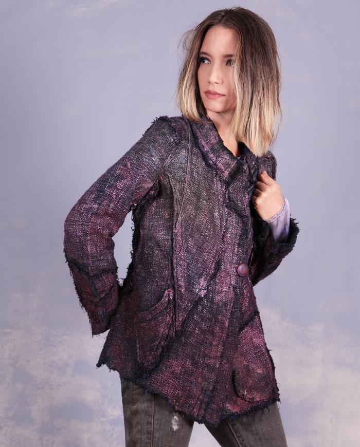 'a woven sculpture' fitted couture fall jacket