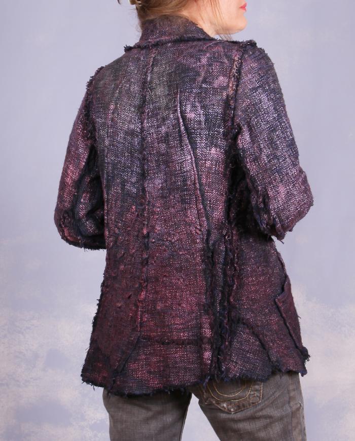 'a woven sculpture' fitted couture fall jacket