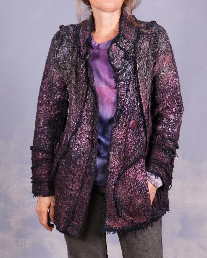 'a woven sculpture' fitted couture fall jacket