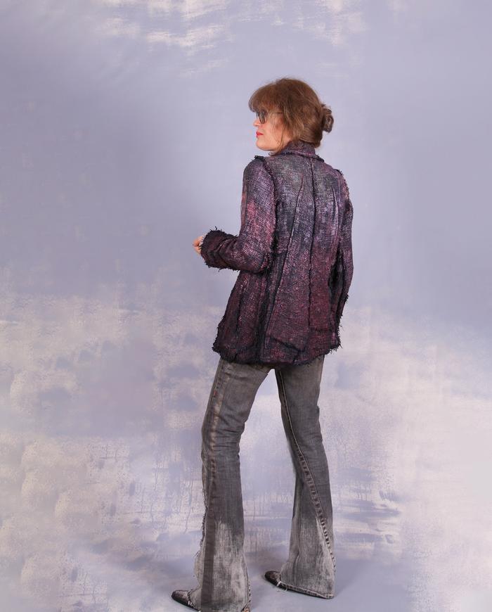 'a woven sculpture' fitted couture fall jacket