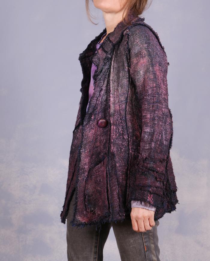 'a woven sculpture' fitted couture fall jacket