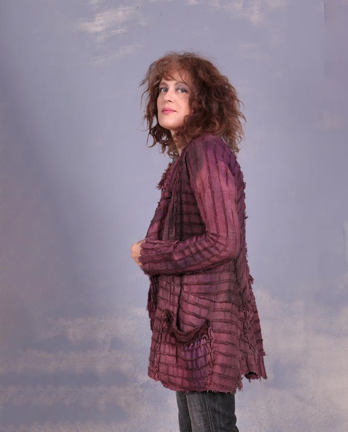 'berrilly, berrilly down the street' hand-dyed jacket