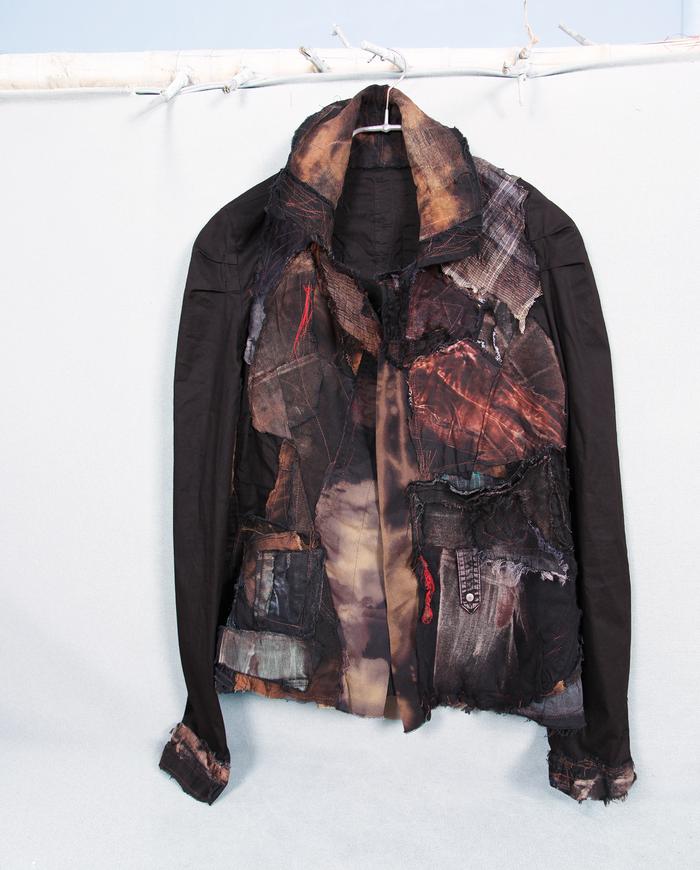 'to the center of the Earth' detailed short art jacket