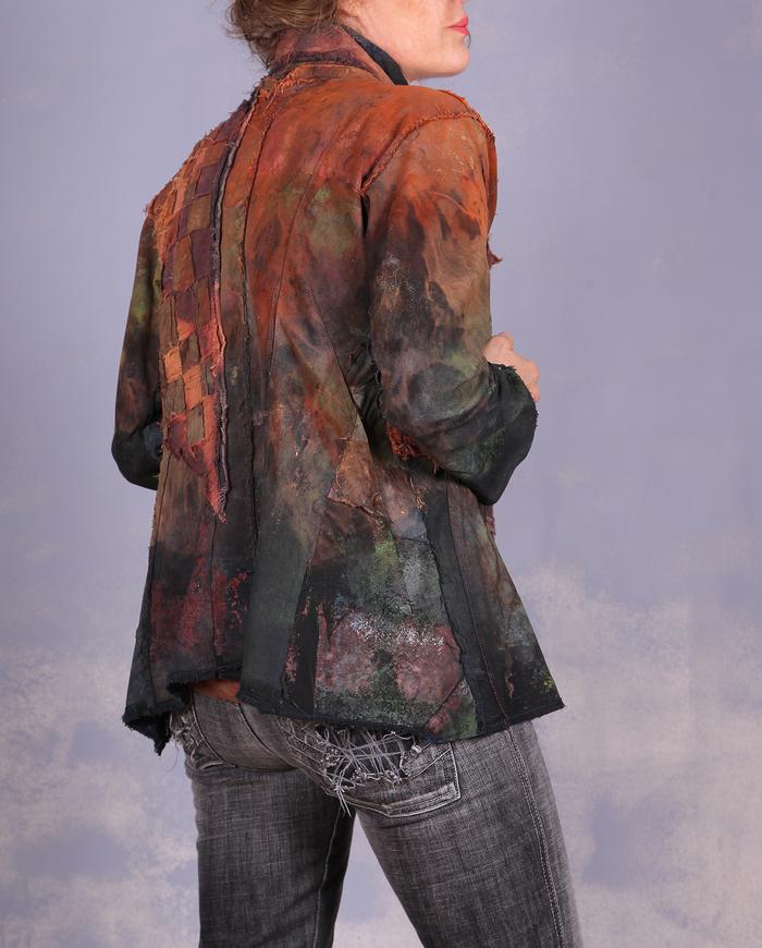 'compliments not optional' highly detailed earthen colors art jacket