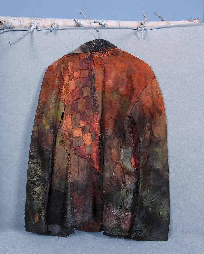 'compliments not optional' highly detailed earthen colors art jacket