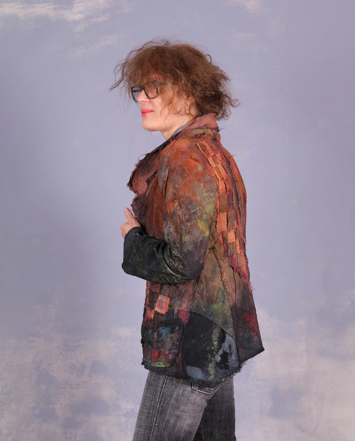 'compliments not optional' highly detailed earthen colors art jacket