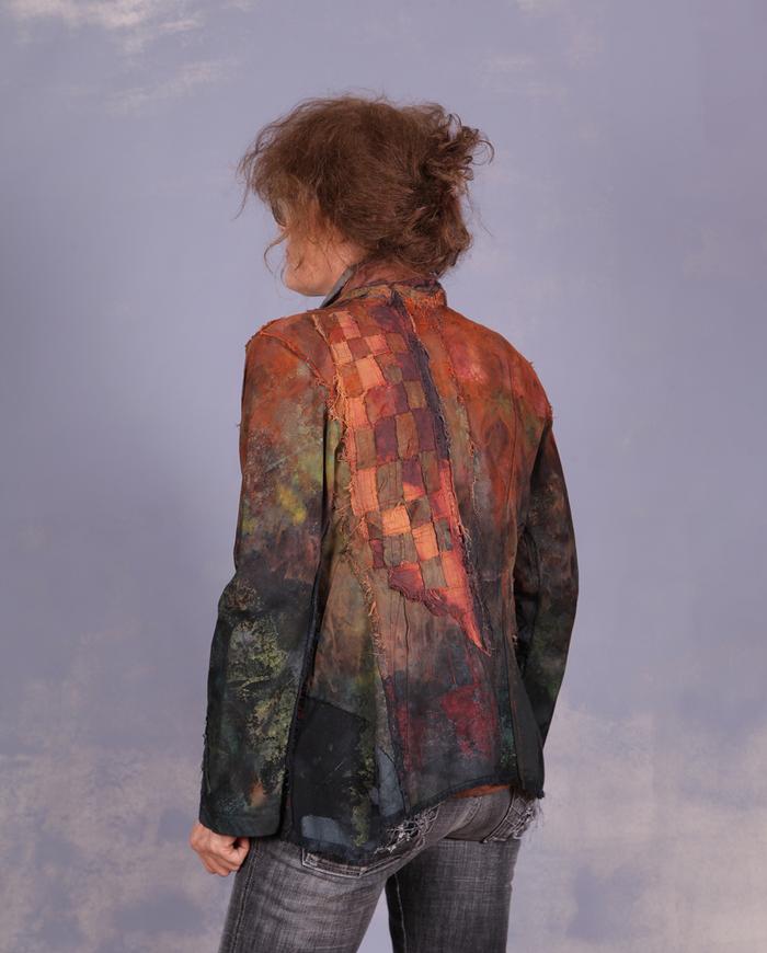 'compliments not optional' highly detailed earthen colors art jacket