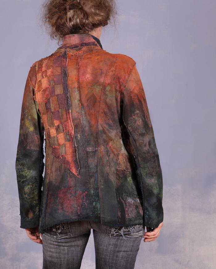 'compliments not optional' highly detailed earthen colors art jacket