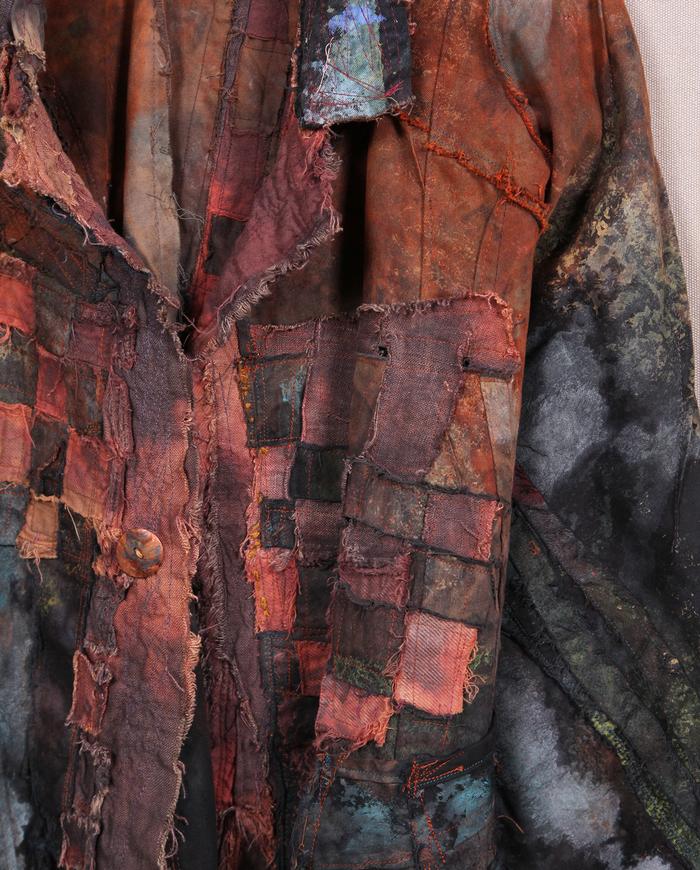 'compliments not optional' highly detailed earthen colors art jacket