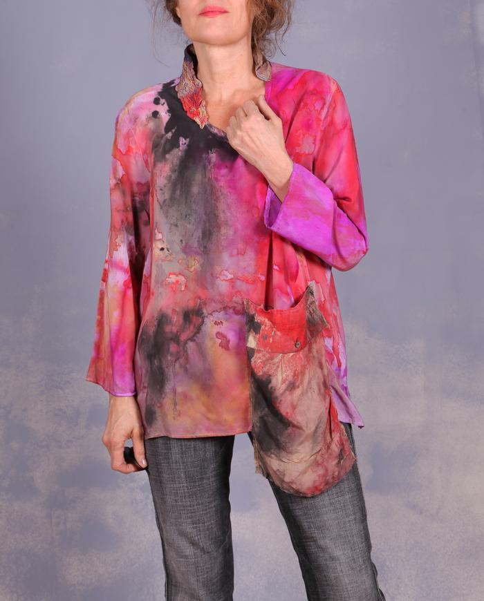 'cruising through colors' lightweight top with pocket