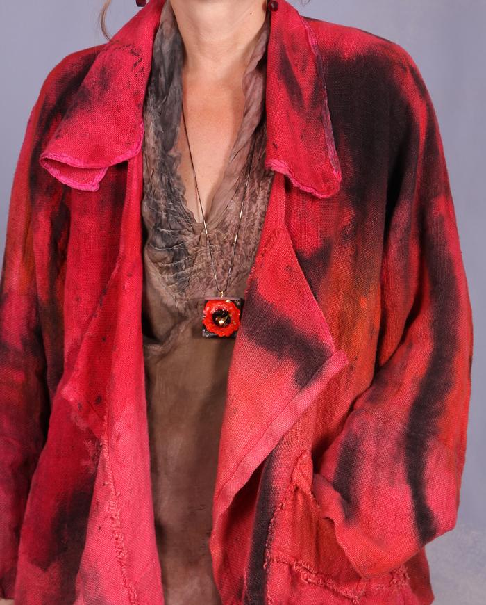 'if colors could talk' one size hand-painted jacket