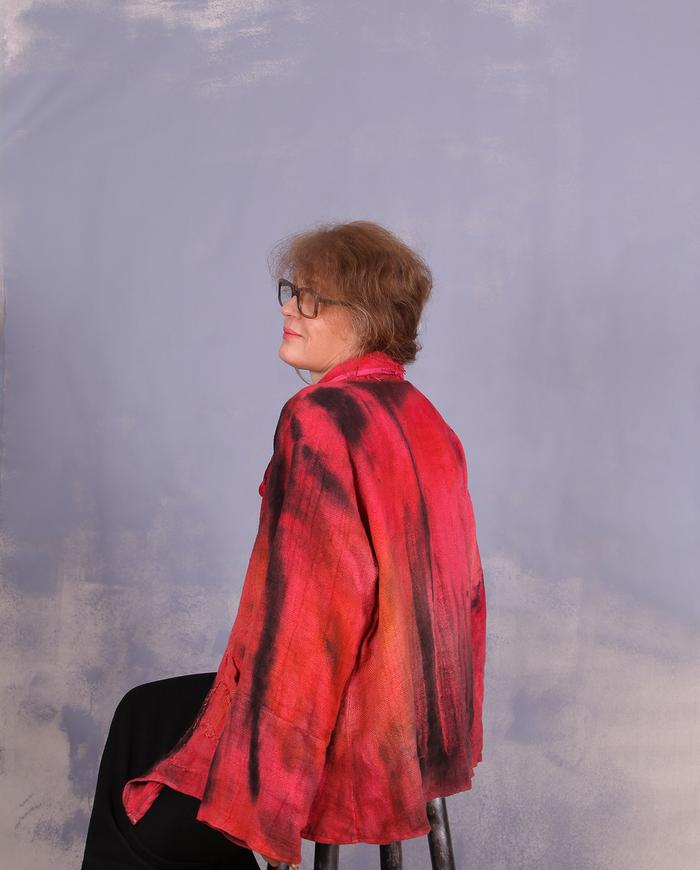 'if colors could talk' one size hand-painted jacket
