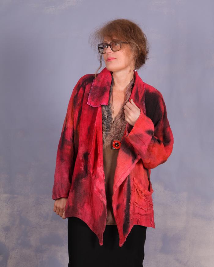 'if colors could talk' one size hand-painted jacket