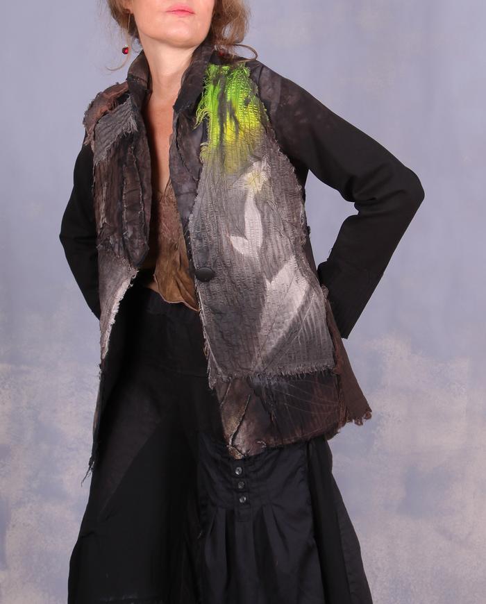 'on the rocks with a wedge of lime' detailed modern jacket
