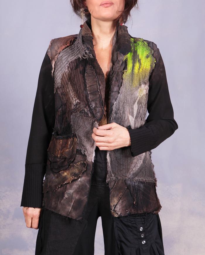 'on the rocks with a wedge of lime' detailed modern jacket
