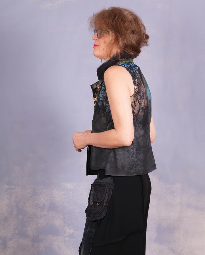 'modernly elegant' avant-garde tank top or vest