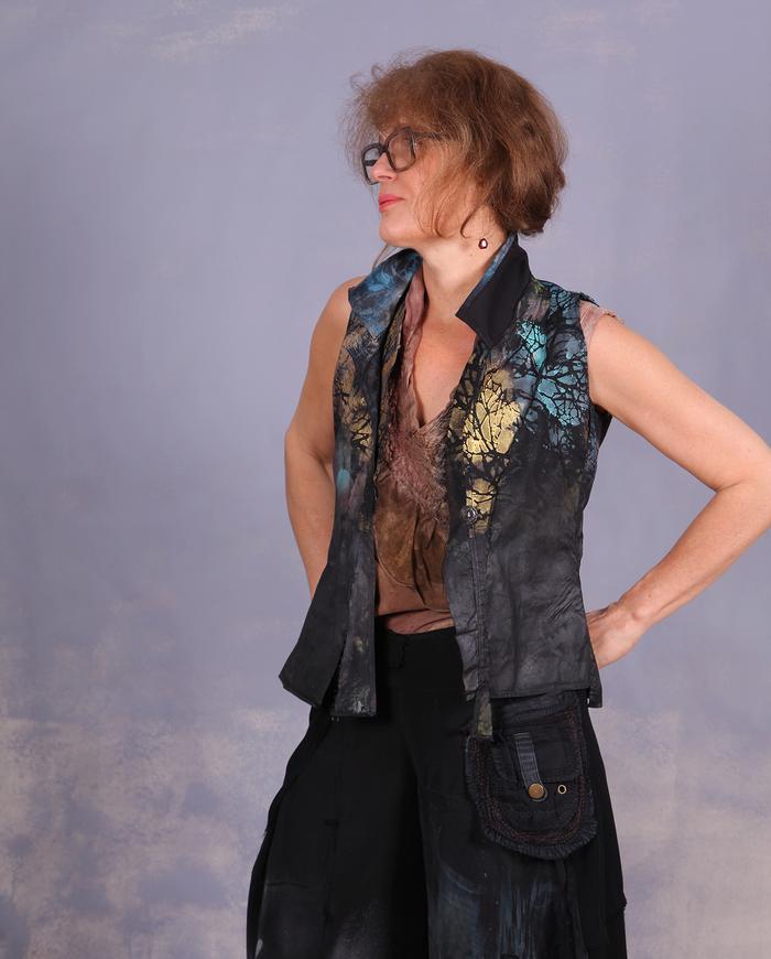 'modernly elegant' avant-garde tank top or vest